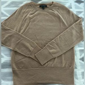 Banana Republic Tan Merino Crewneck Sweater